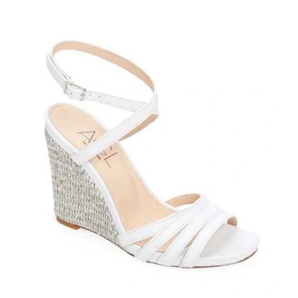 AGL Women's Dora Ankle Strap Wedge Sandal White Plumba Size US 11 EU 41 - Picture 1 of 14